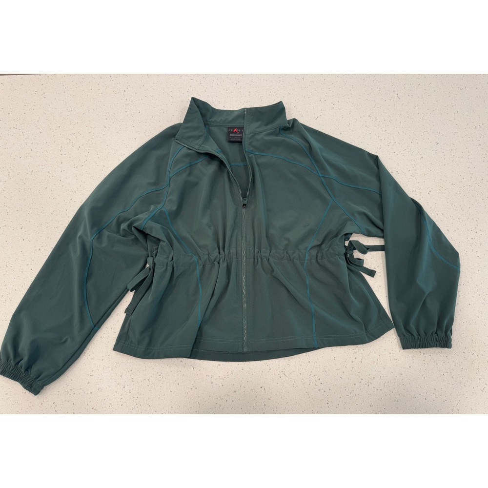 Jordan Full Zip Track Jacket Womens Medium Green Excellent Streetwear Gorpcore